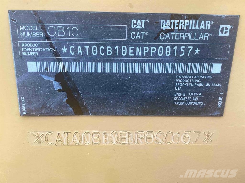 CAT CB10 Compattatori da suolo