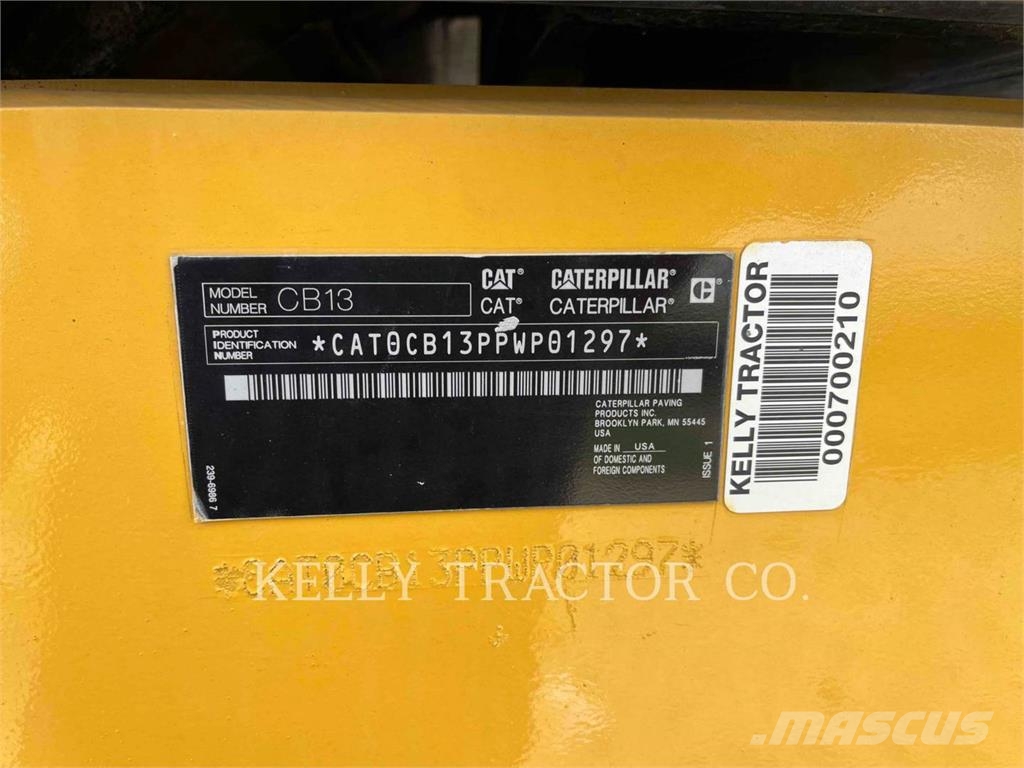 CAT CB13 Twin drum rollers