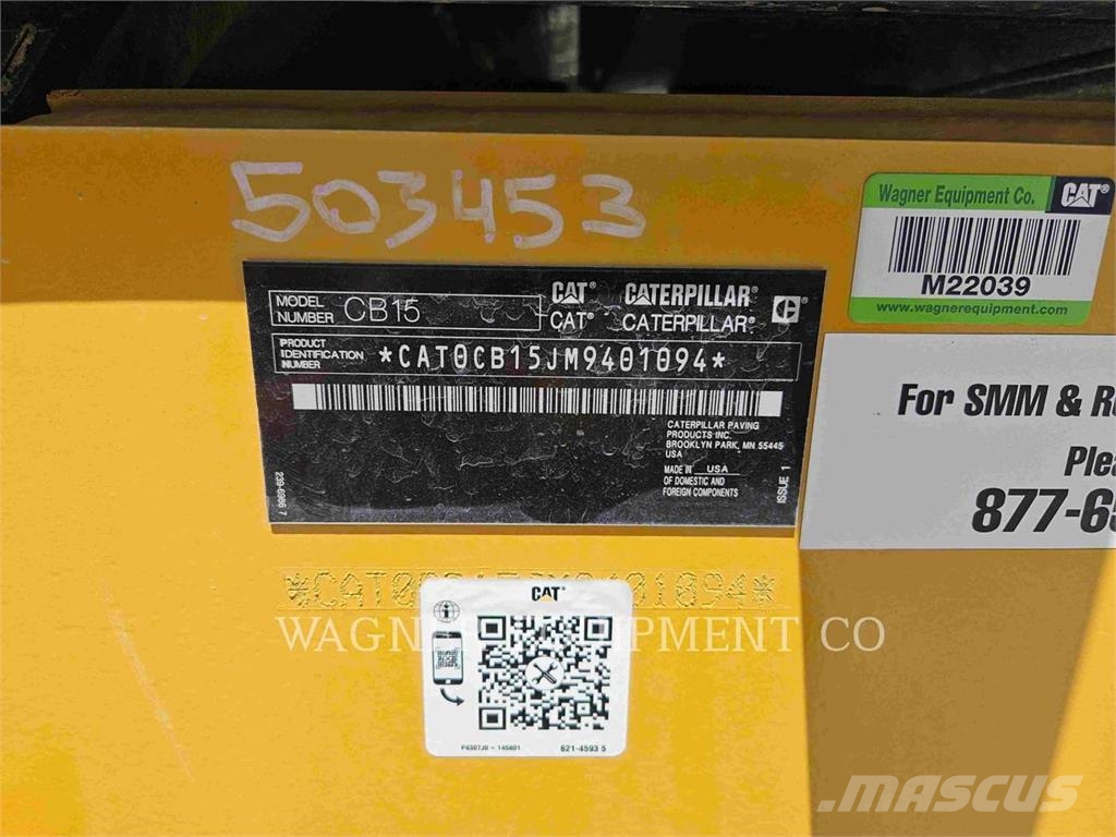 CAT CB15 ضاغطات التربة