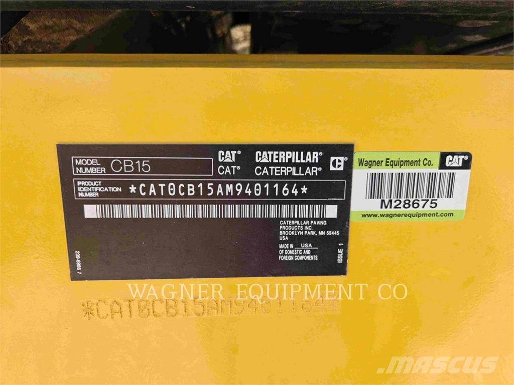 CAT CB15 Erdbauwalzen