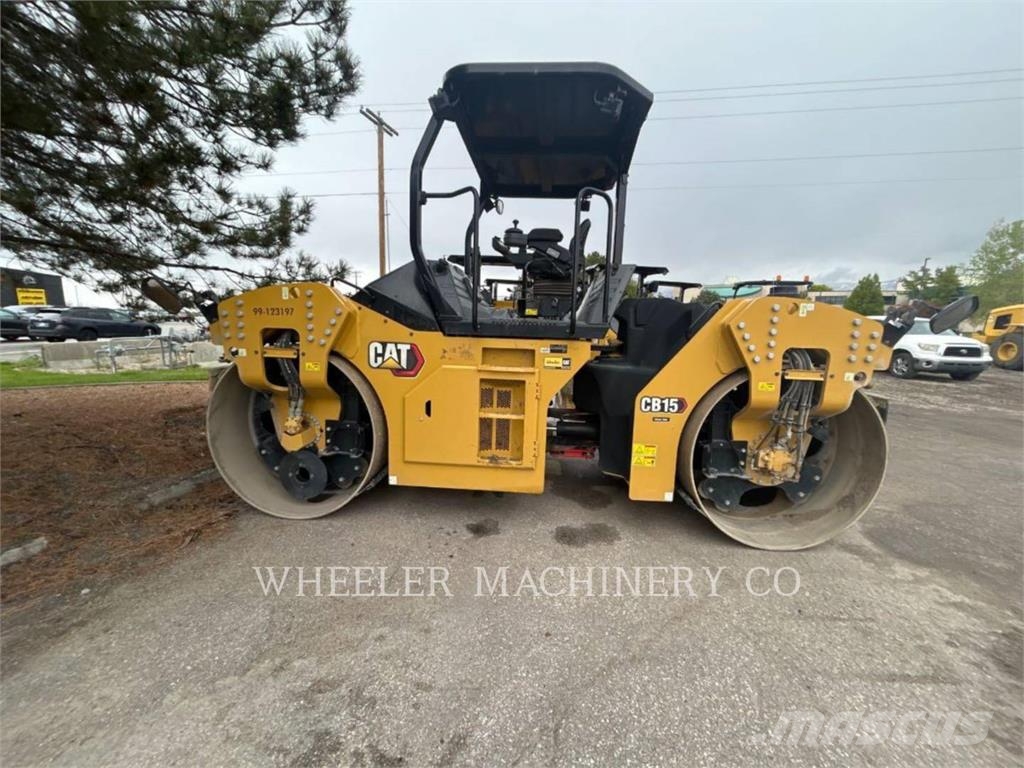CAT CB15 CW VV Οδοστρωτήρες διπλού κυλίνδρου
