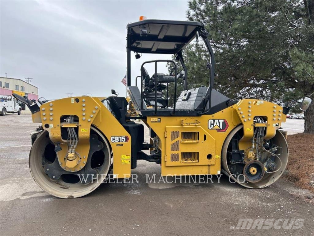 CAT CB15 CW VV Οδοστρωτήρες διπλού κυλίνδρου