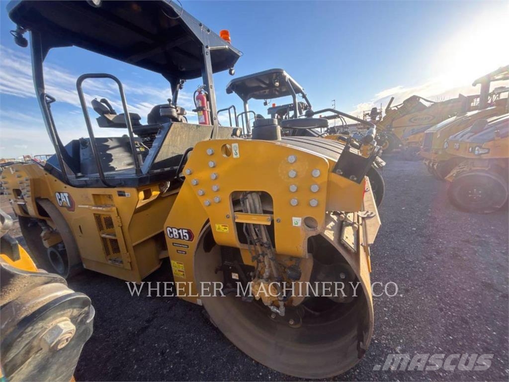 CAT CB15 CW VV Οδοστρωτήρες διπλού κυλίνδρου
