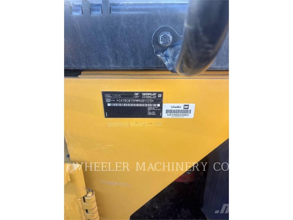 CAT CB15 CW VV Οδοστρωτήρες διπλού κυλίνδρου