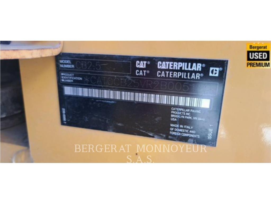 CAT CB2.5 Οδοστρωτήρες μονού κυλίνδρου