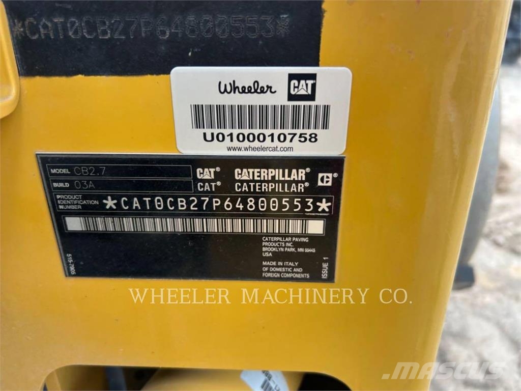 CAT CB2.7 Rodillos de doble tambor