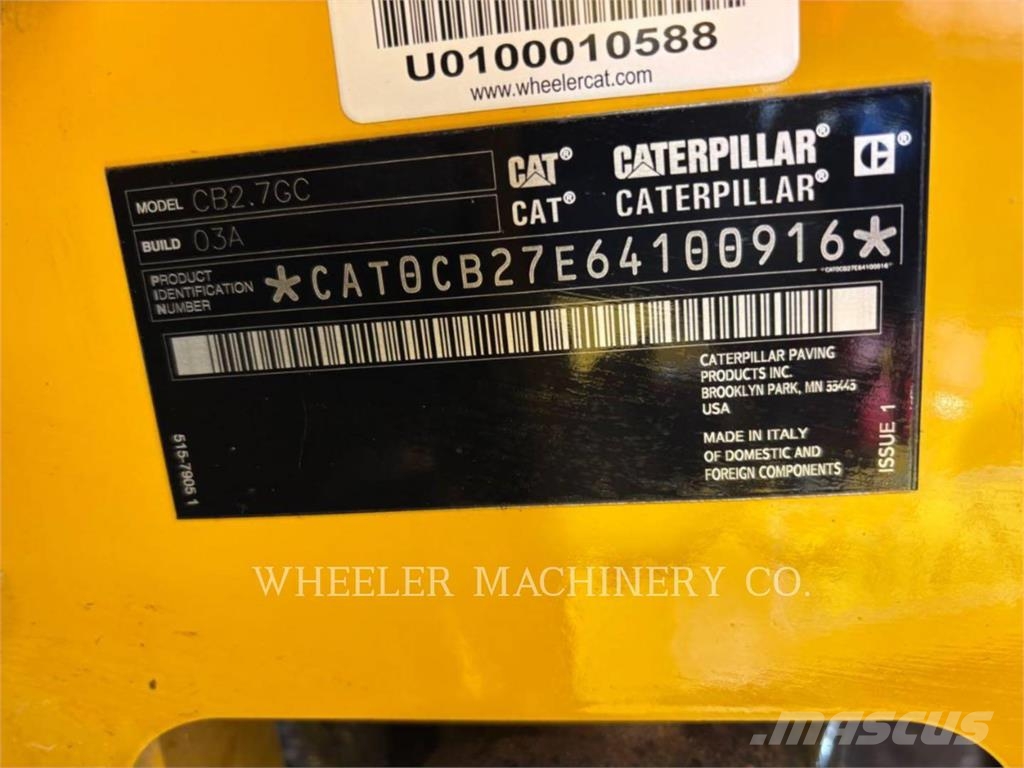 CAT CB2.7 Asfaltafwerkmachines