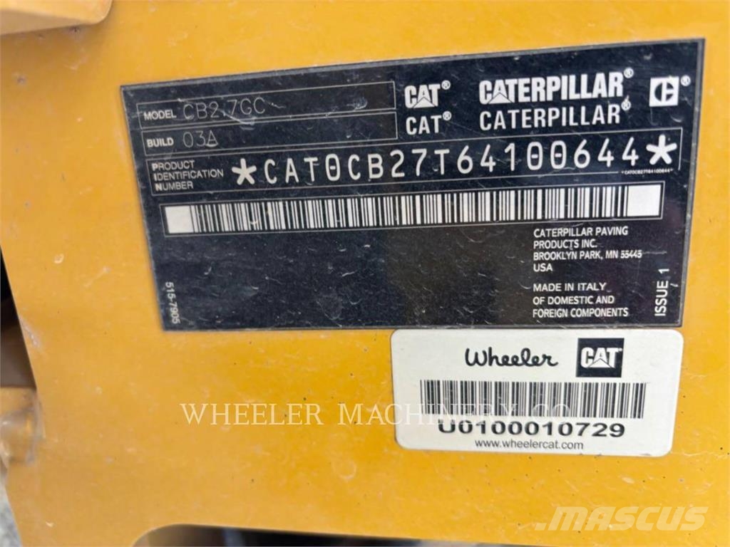CAT CB2.7 GC Rodillos de doble tambor
