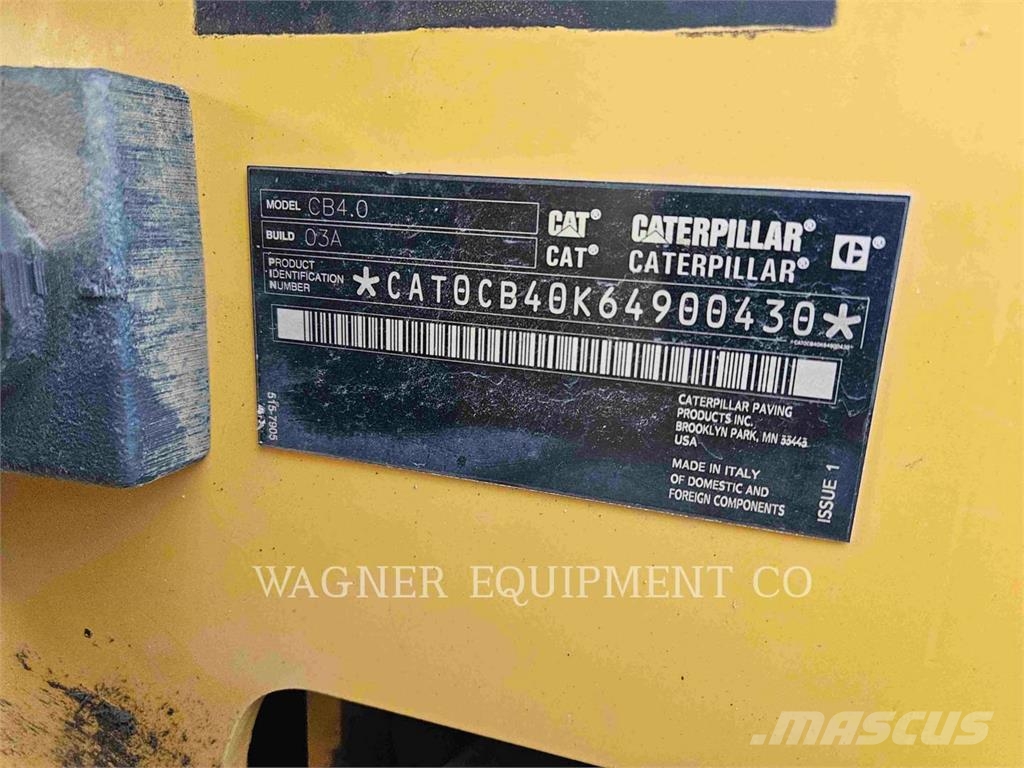 CAT CB4.0 Compactadoras de suelo