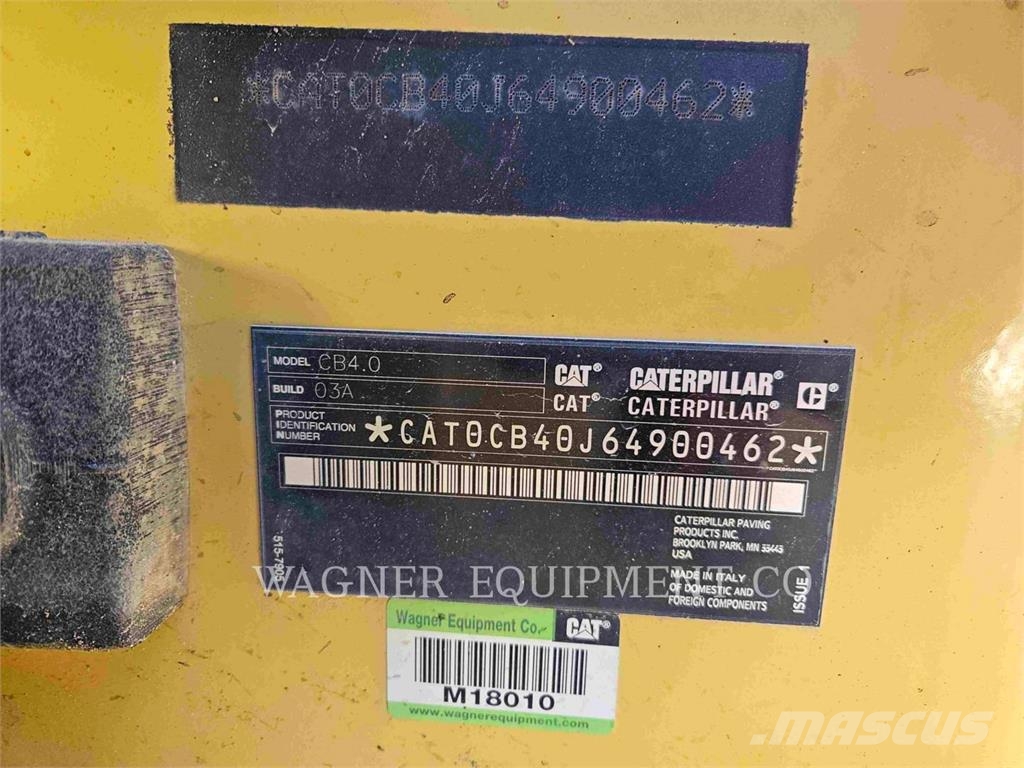 CAT CB4.0 Compactadoras de suelo