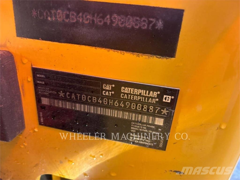 CAT CB4.0 Οδοστρωτήρες διπλού κυλίνδρου