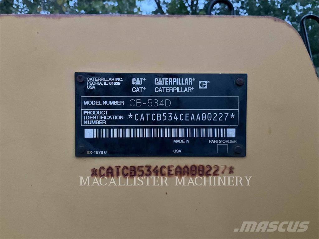CAT CB534D XW Котки тротуарні