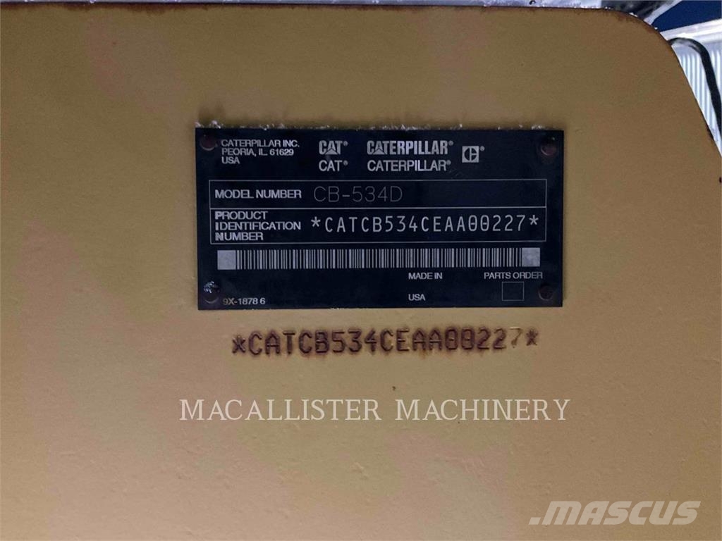 CAT CB534DXW Tvilling tromle