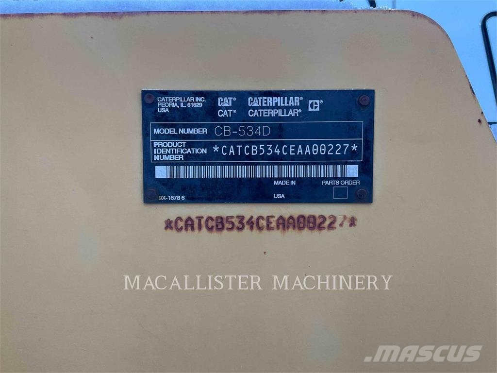 CAT CB534DXW Tvilling tromle