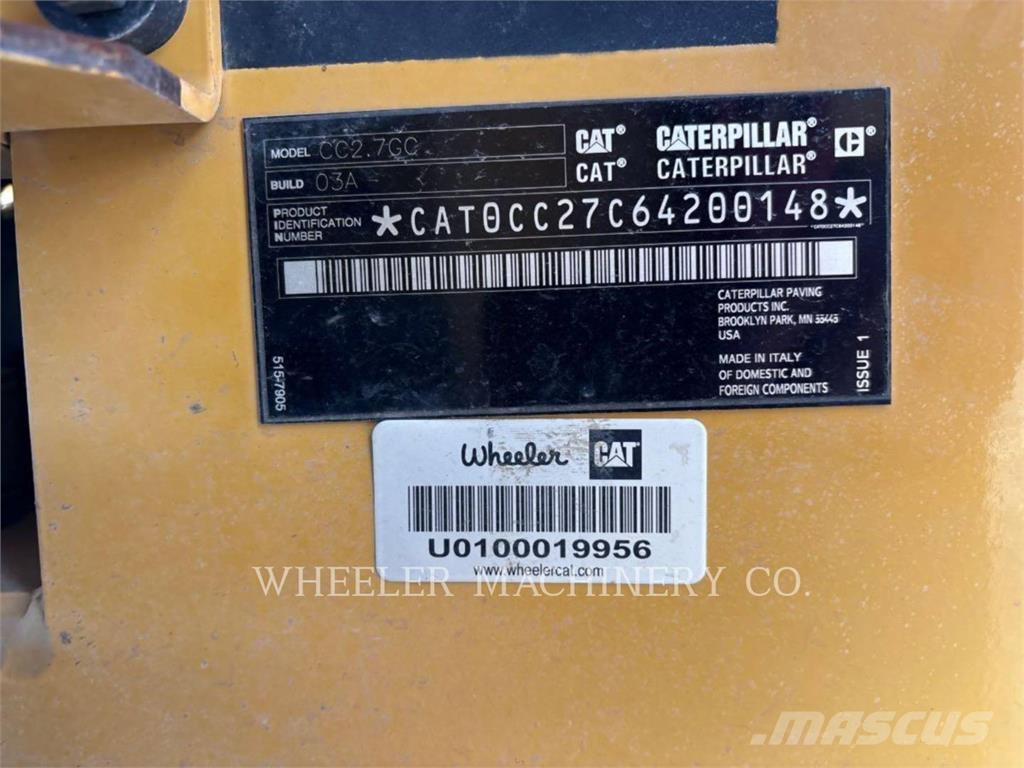 CAT CC2.7 GC Οδοστρωτήρες συνδυαστικοί