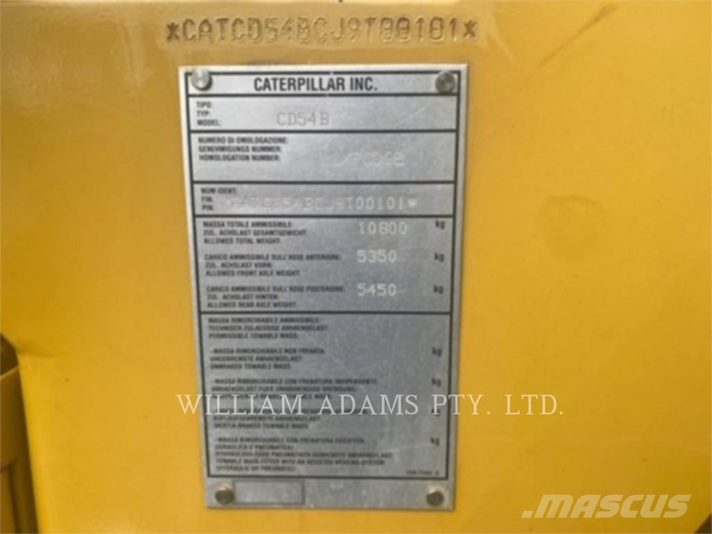 CAT CD54B Grondverdichtingsmachines