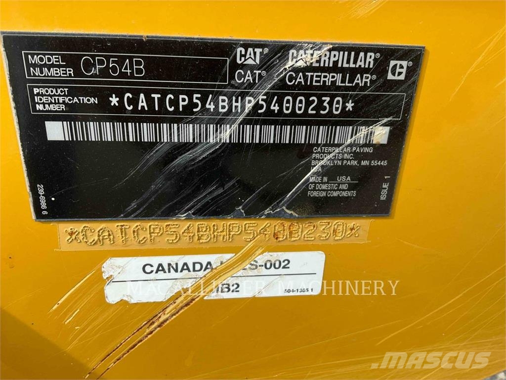 CAT CP54B Enojni valjarji