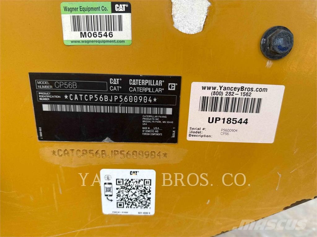 CAT CP56B Οδοστρωτήρες μονού κυλίνδρου