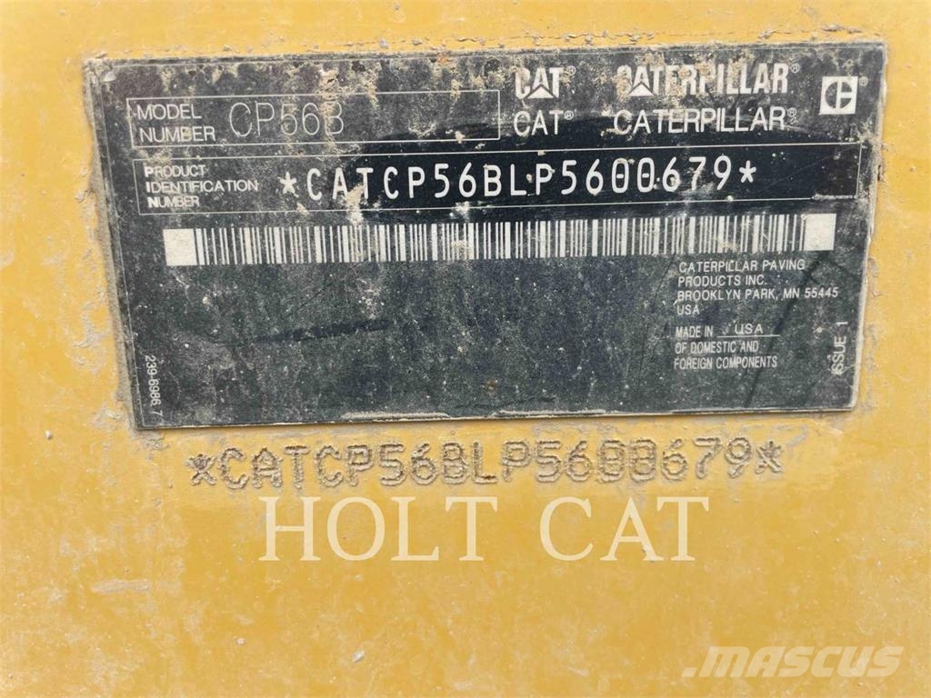 CAT CP56B Οδοστρωτήρες μονού κυλίνδρου
