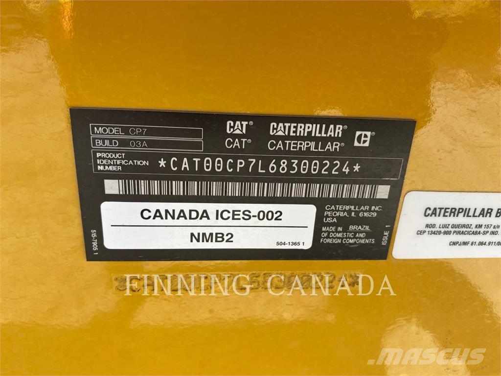 CAT CP7-03 Grondverdichtingsmachines