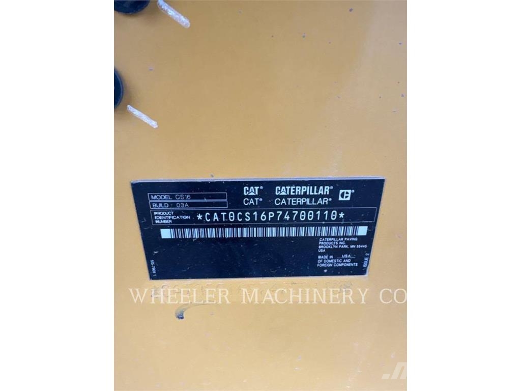 CAT CS16 Single drum rollers