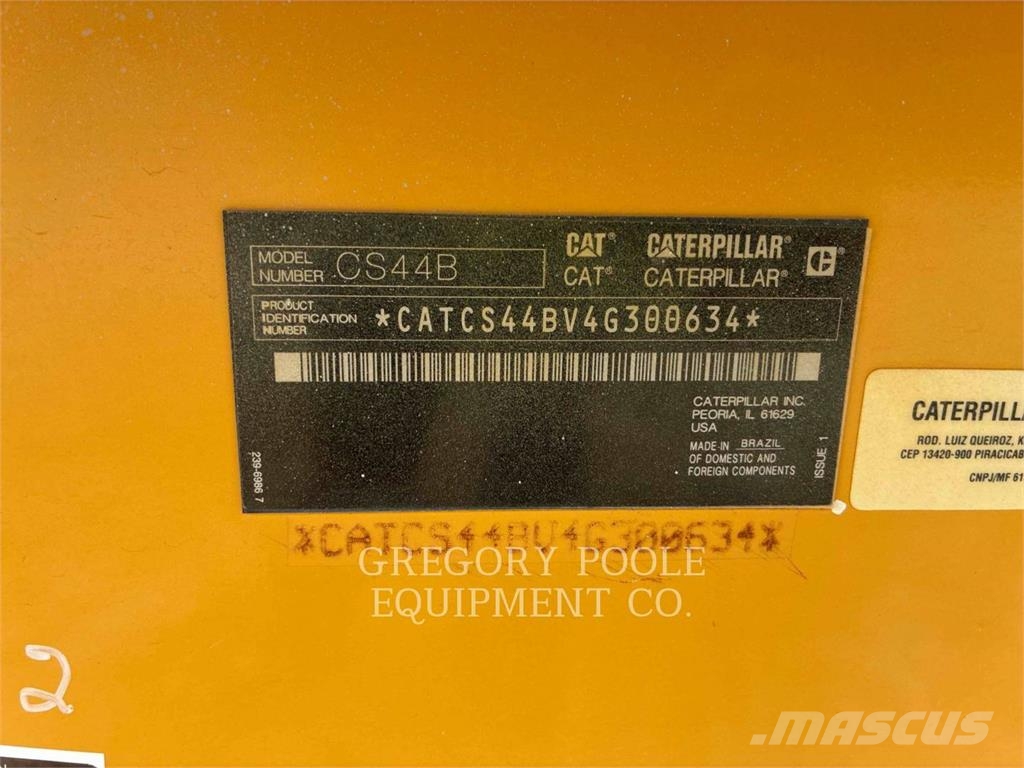 CAT CS44B مداحل أحادية الأسطوانة