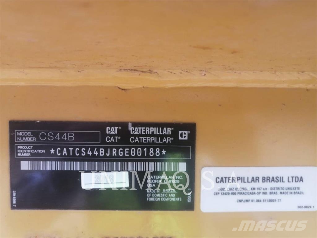 CAT CS44BLRC Οδοστρωτήρες μονού κυλίνδρου