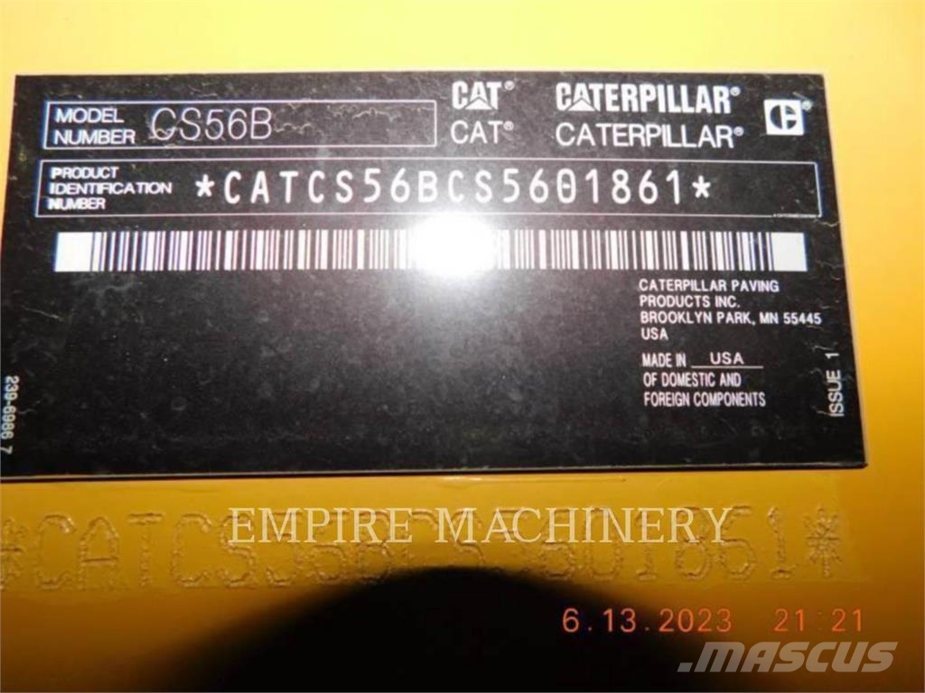 CAT CS56B CA مداحل أحادية الأسطوانة
