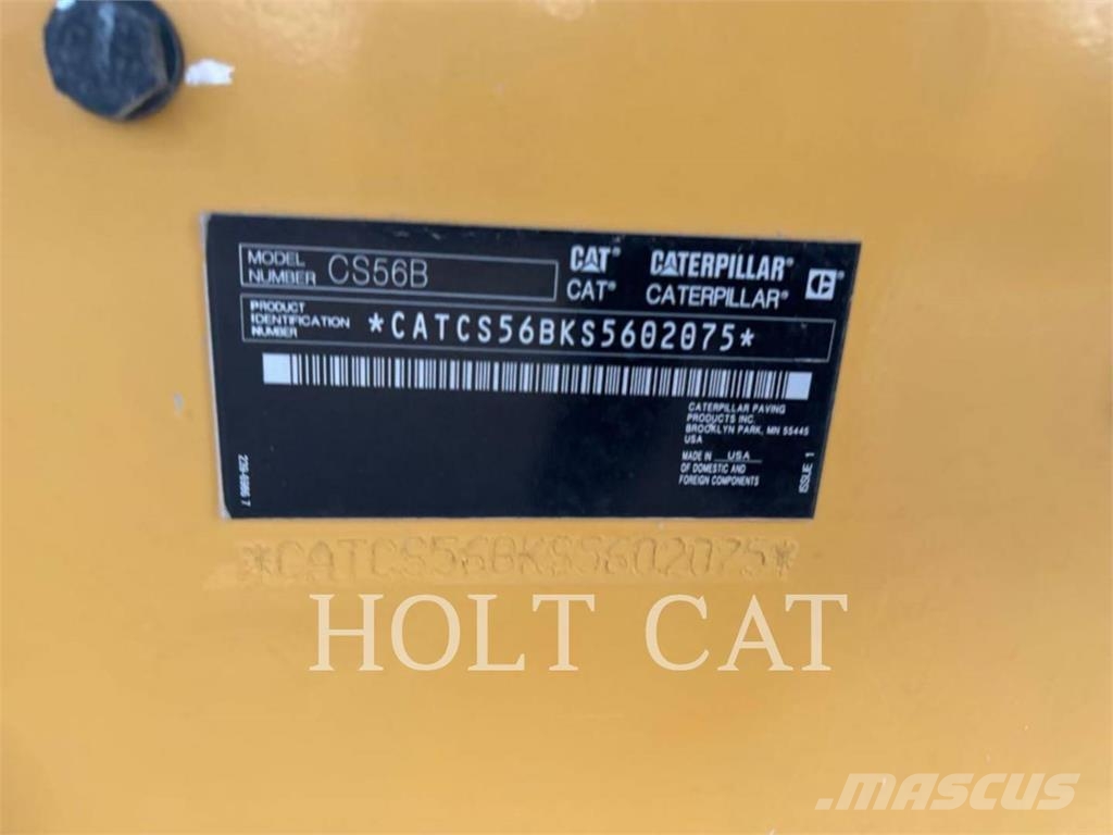 CAT CS56B CAB Οδοστρωτήρες μονού κυλίνδρου