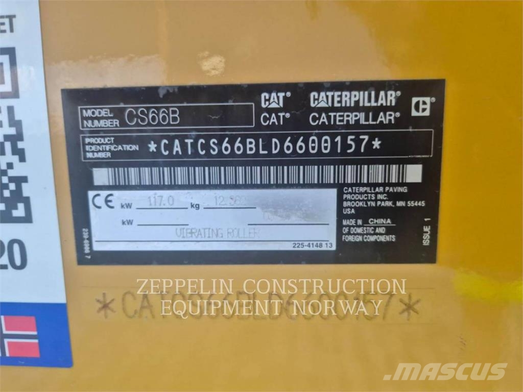 CAT CS66B Ühe trumliga rullid