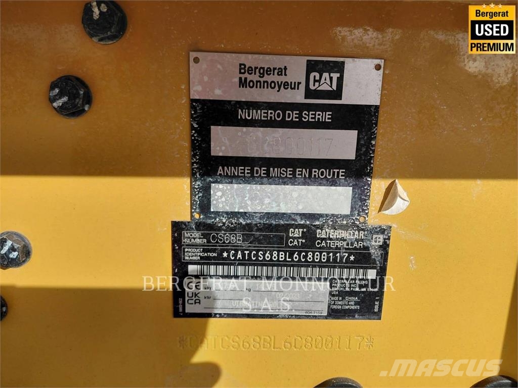 CAT CS68B Talajtömörítő gépek