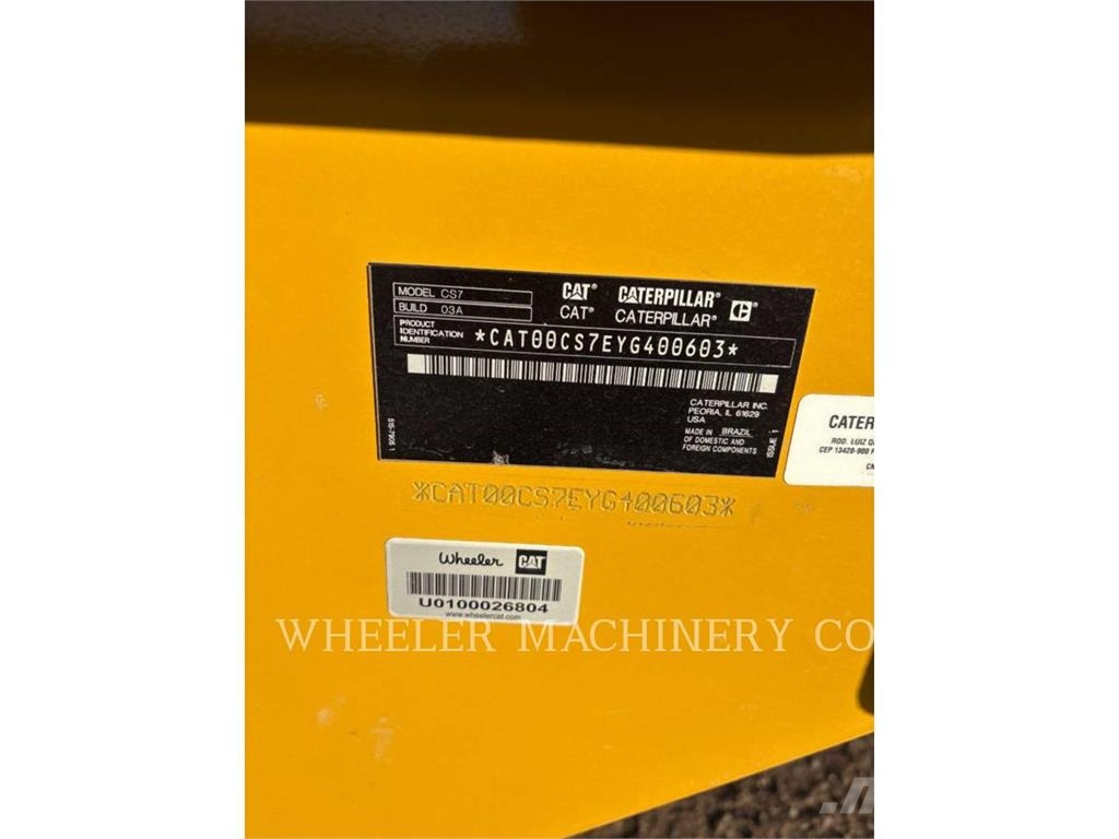 CAT CS7 Rolos compactadores monocilíndricos