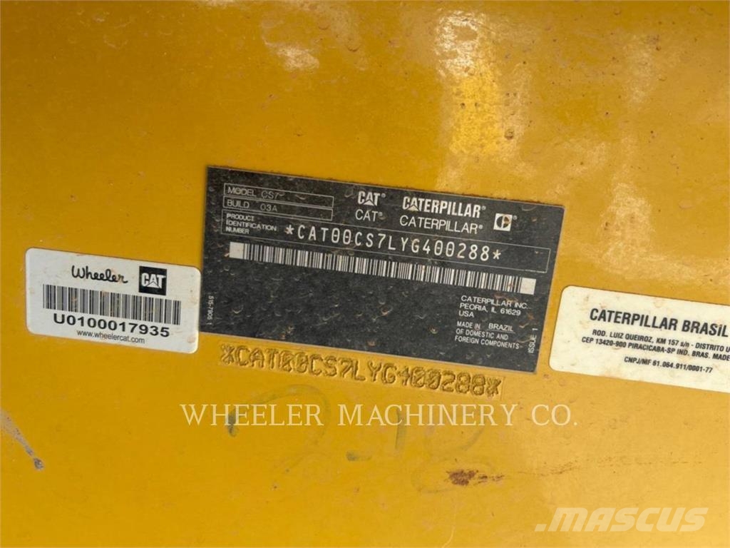 CAT CS7 Rouleaux monocylindre