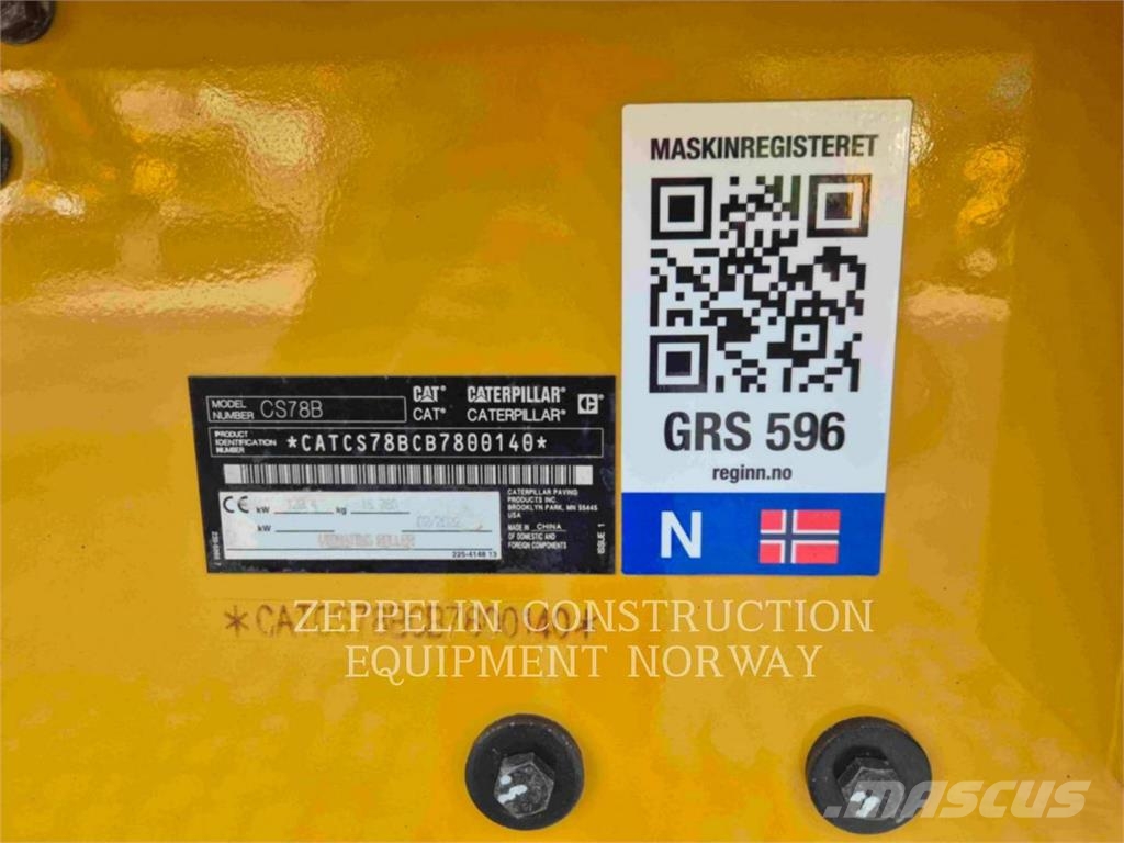 CAT CS78B Ühe trumliga rullid