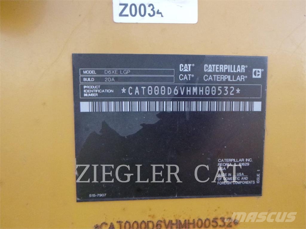 CAT D6XE 履带式推土机