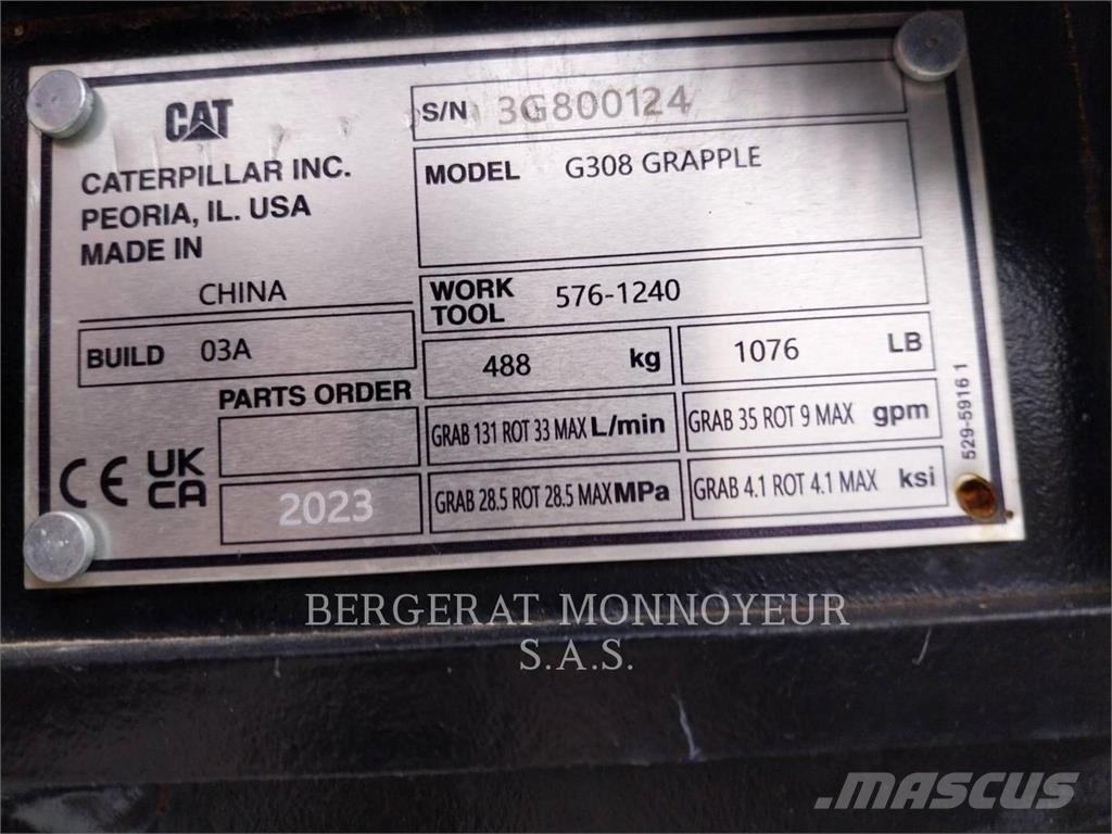 CAT G308/PIN/308 Grabilice