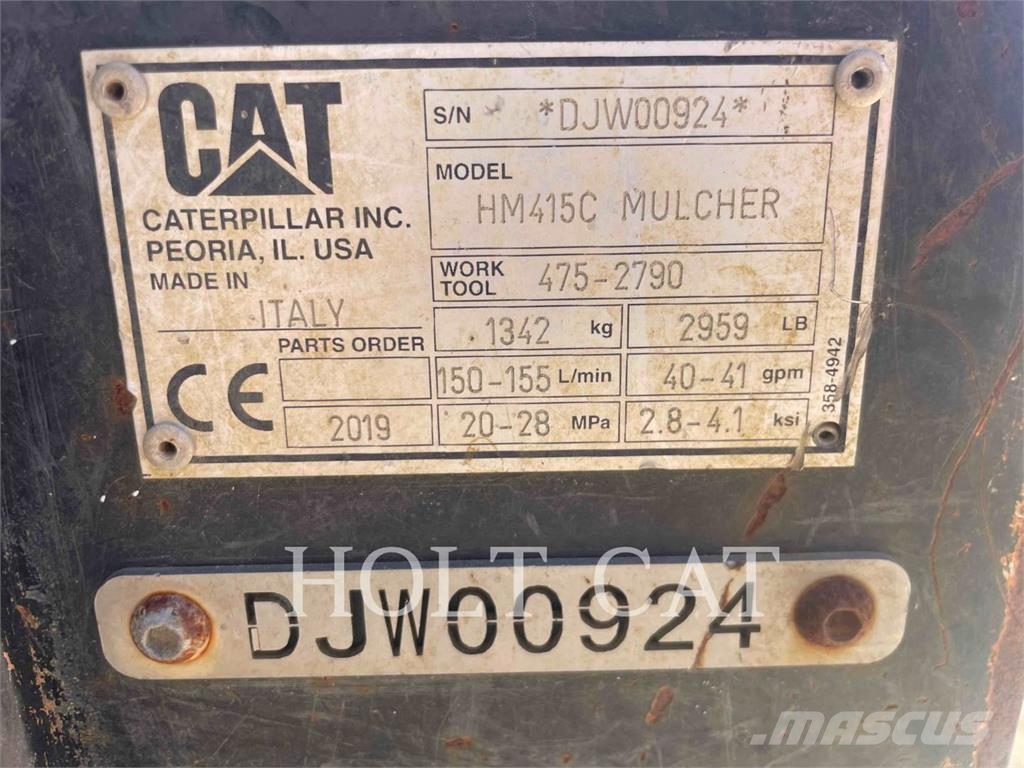 CAT HM415C 林業覆蓋機