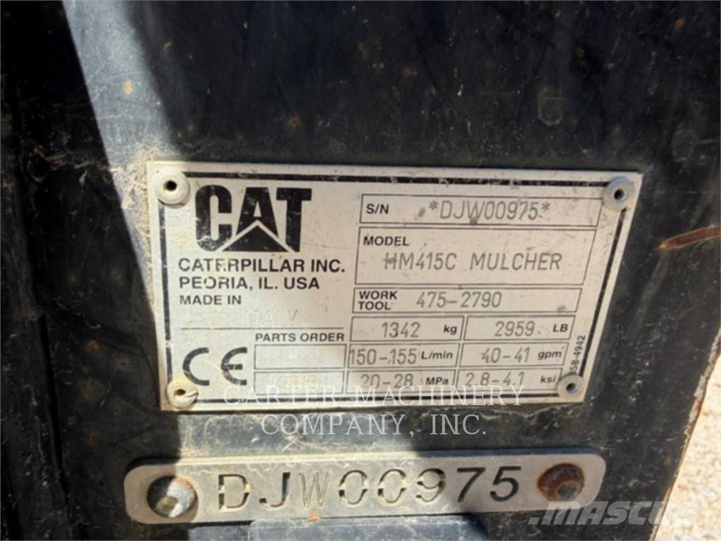 CAT HM415C 林業覆蓋機
