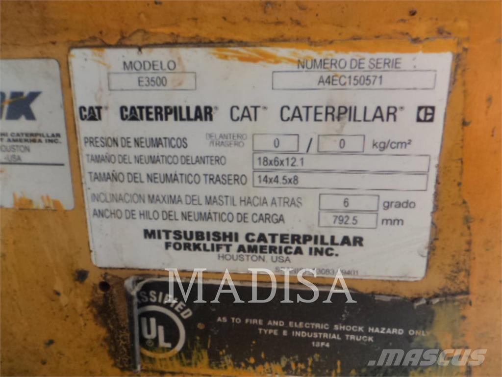 CAT LIFT TRUCKS E3500-AC Viljuškari - ostalo