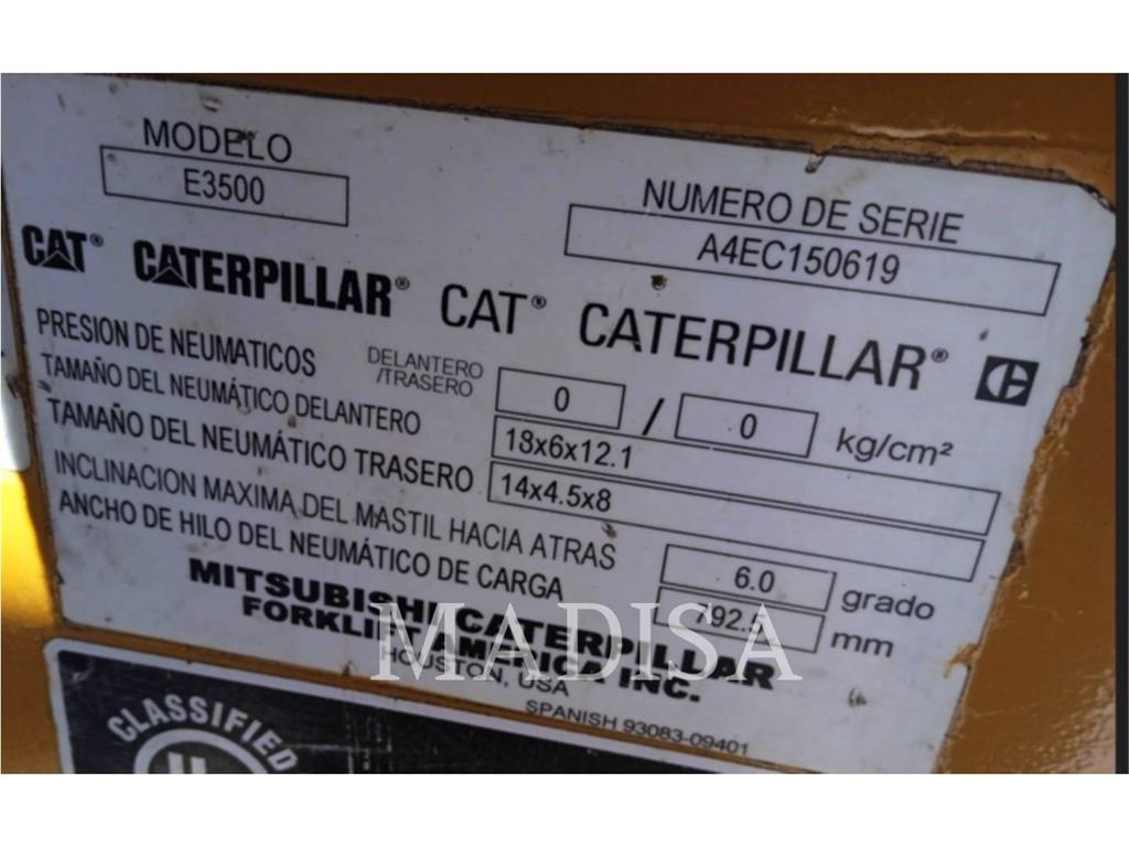 CAT LIFT TRUCKS E3500-AC Viljuškari - ostalo