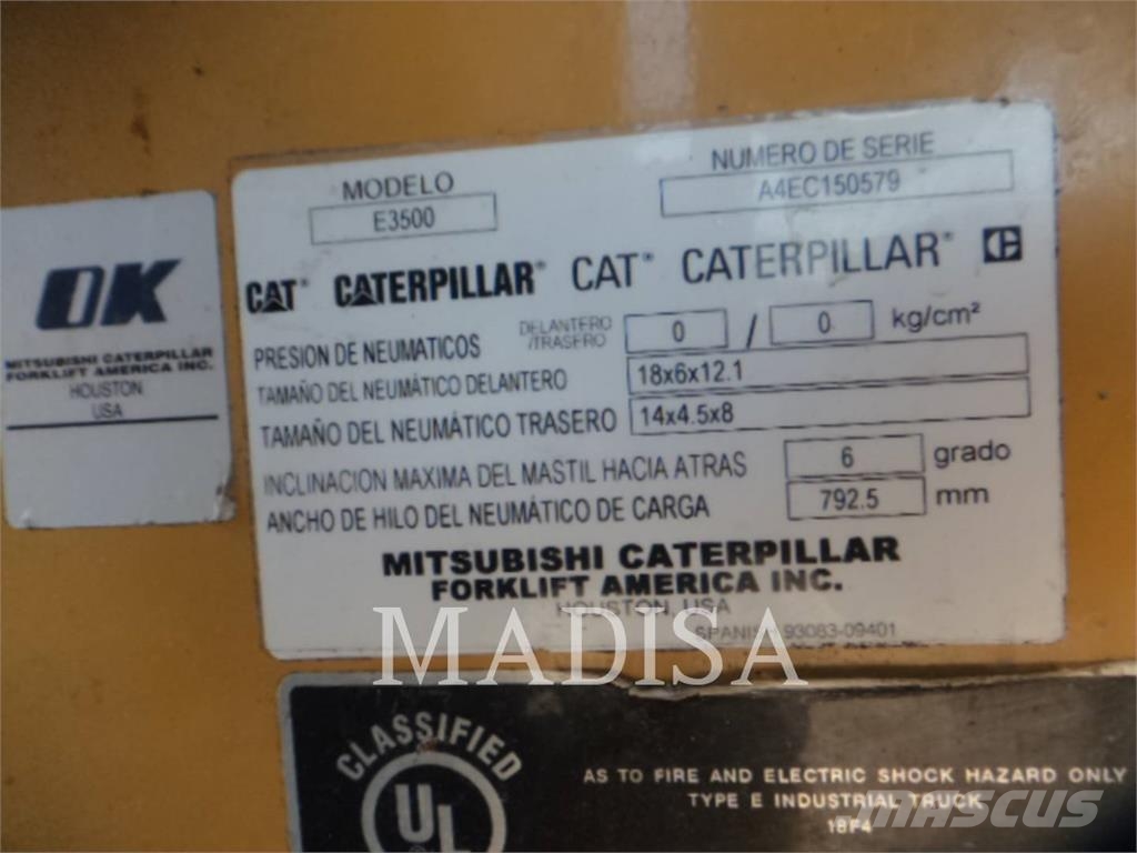 CAT LIFT TRUCKS E3500-AC Viljuškari - ostalo