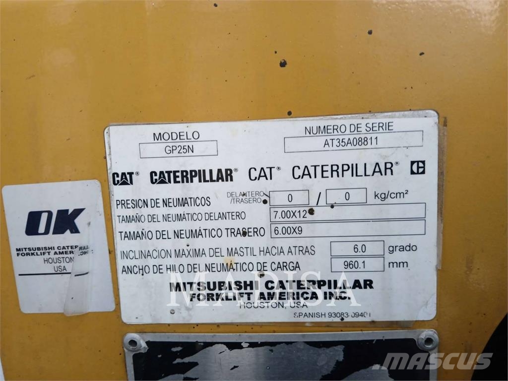 CAT LIFT TRUCKS GP25N5-GLE Gaffeltrucks - andre