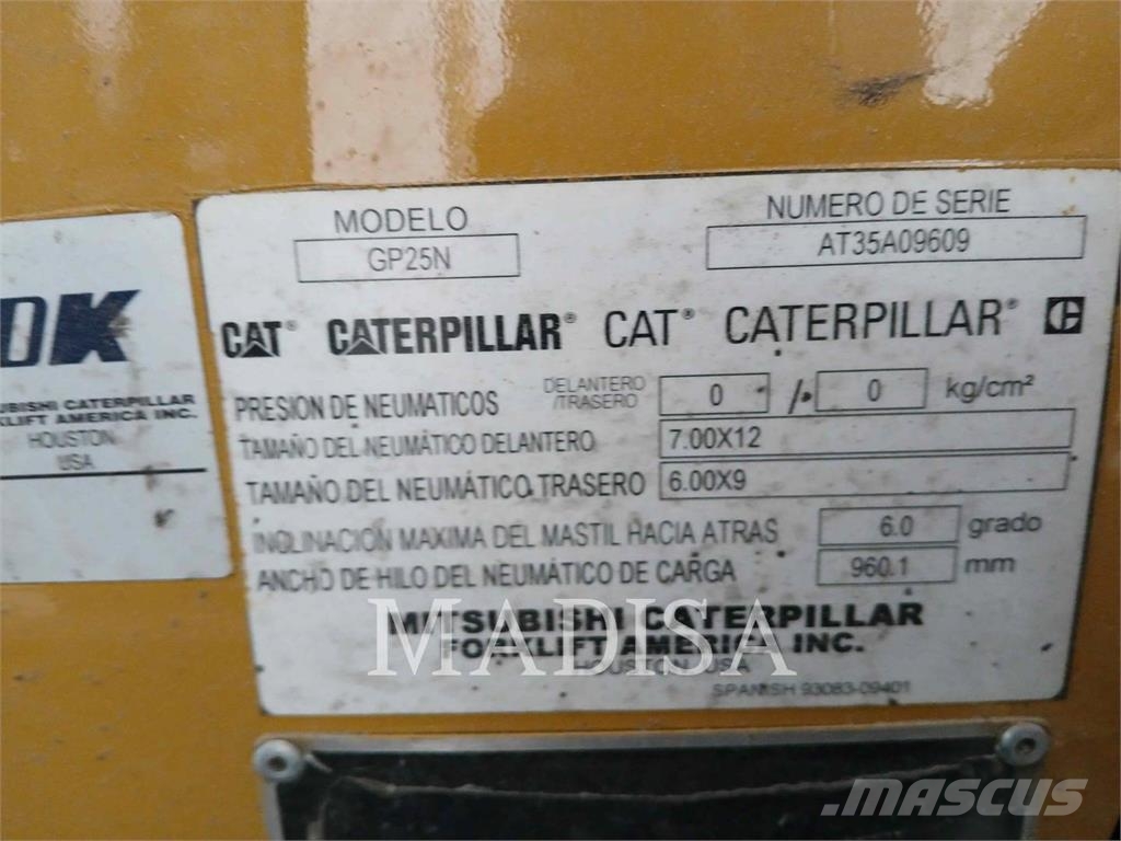 CAT LIFT TRUCKS GP25N5-LE Gaffeltrucks - andre