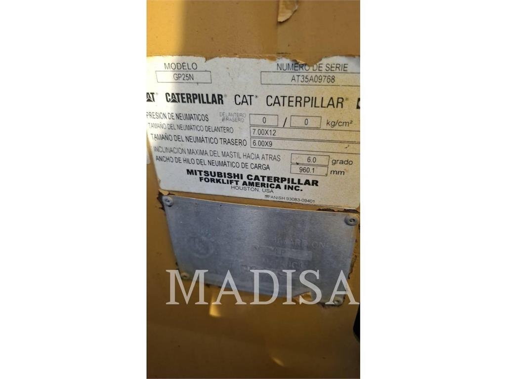 CAT LIFT TRUCKS GP25N5-LE Gaffeltrucks - andre