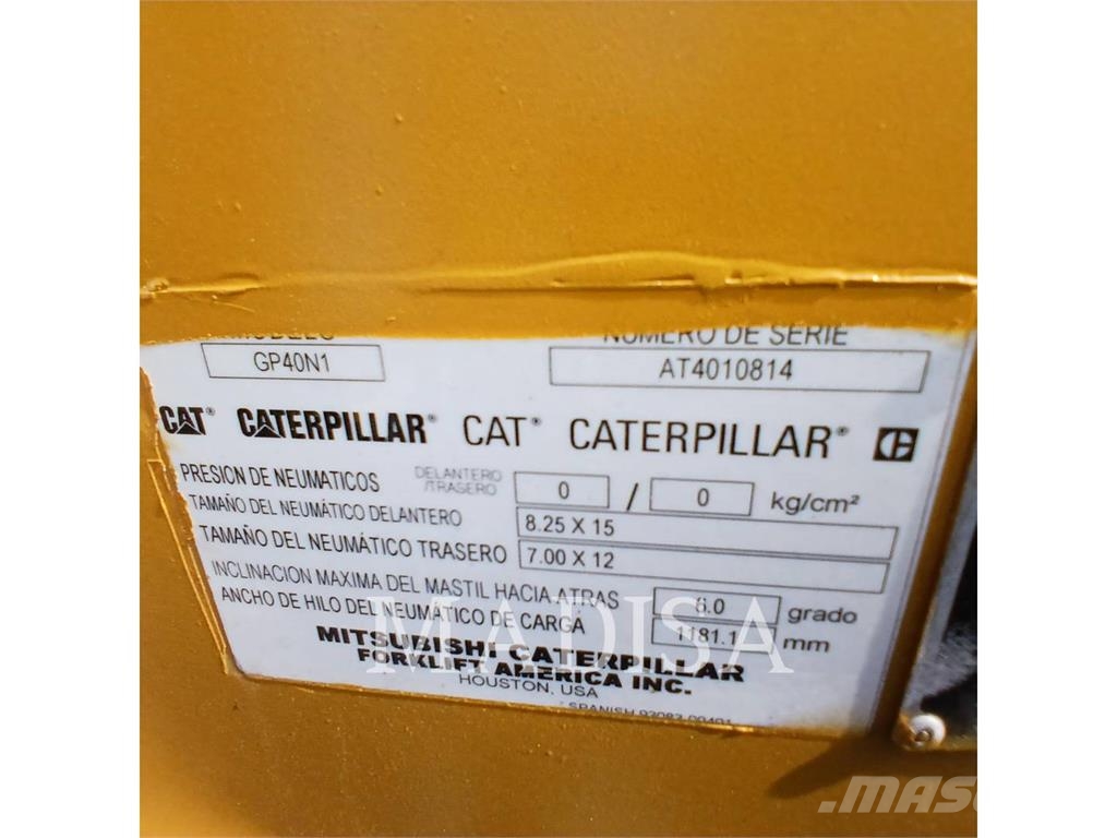 CAT LIFT TRUCKS GP40N شاحنات LPG
