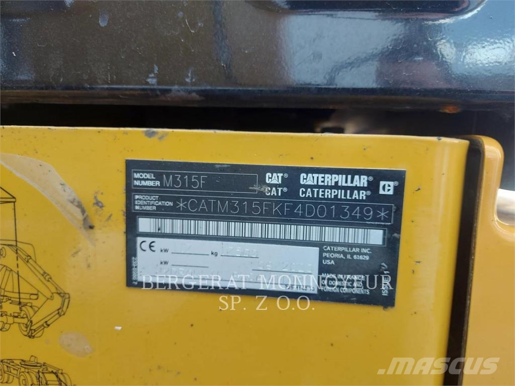 CAT M315F Ratiniai ekskavatoriai
