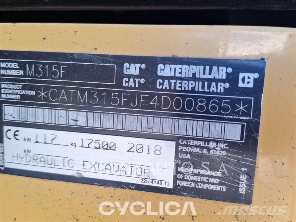 CAT M315F Excavadoras de ruedas