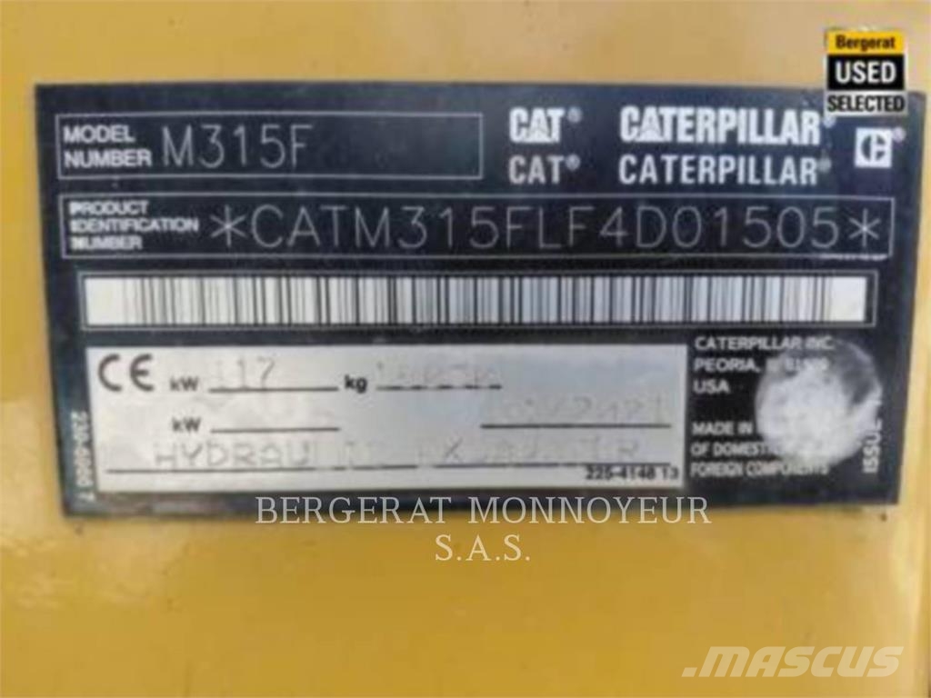 CAT M315F IVC حفارات بعجل