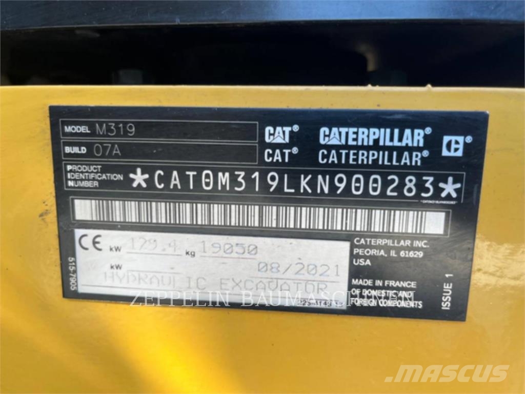 CAT M319-07A Bagri na kolesih