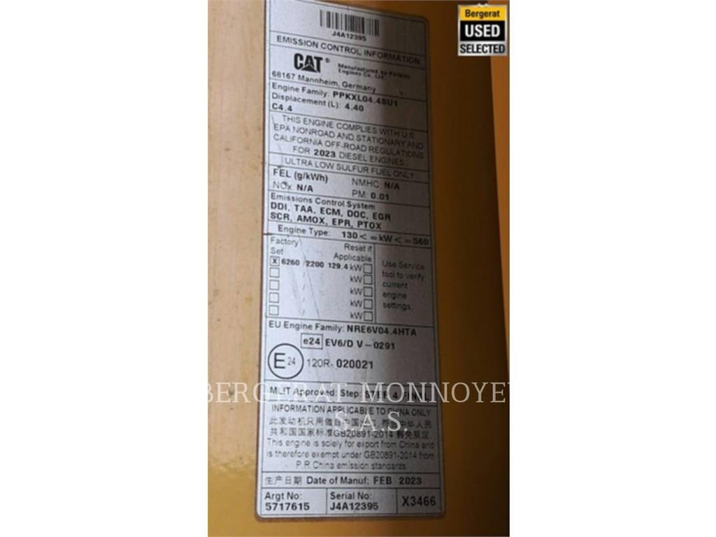 CAT MH3024 Pelle sur pneus